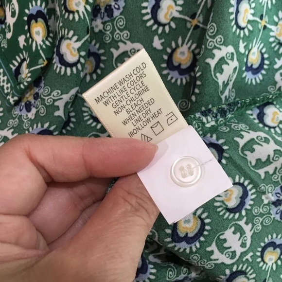 MAX Studio tunic top Green Paisley Print Ruffle Sleeve  Womens 2X NWT - Picture 4 of 5